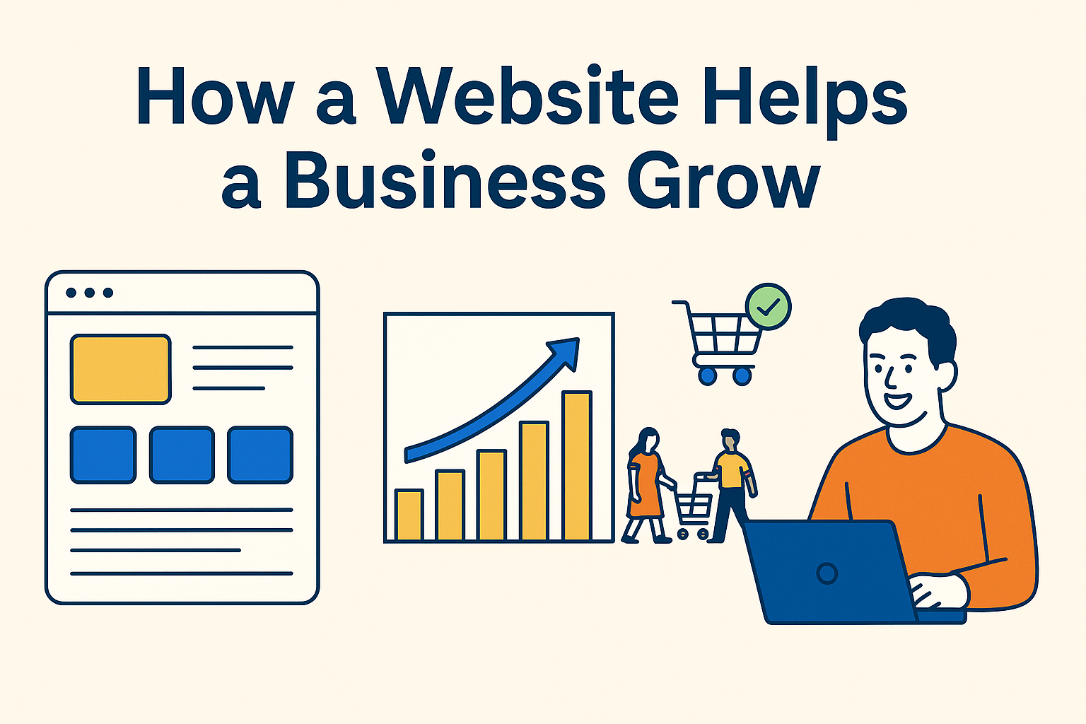 featured image - how a website helps a business grow